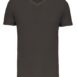 T-Shirt V-Ausschnitt Herren_DARKGREY