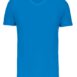 T-Shirt V-Ausschnitt Herren_TROPICALBLUE